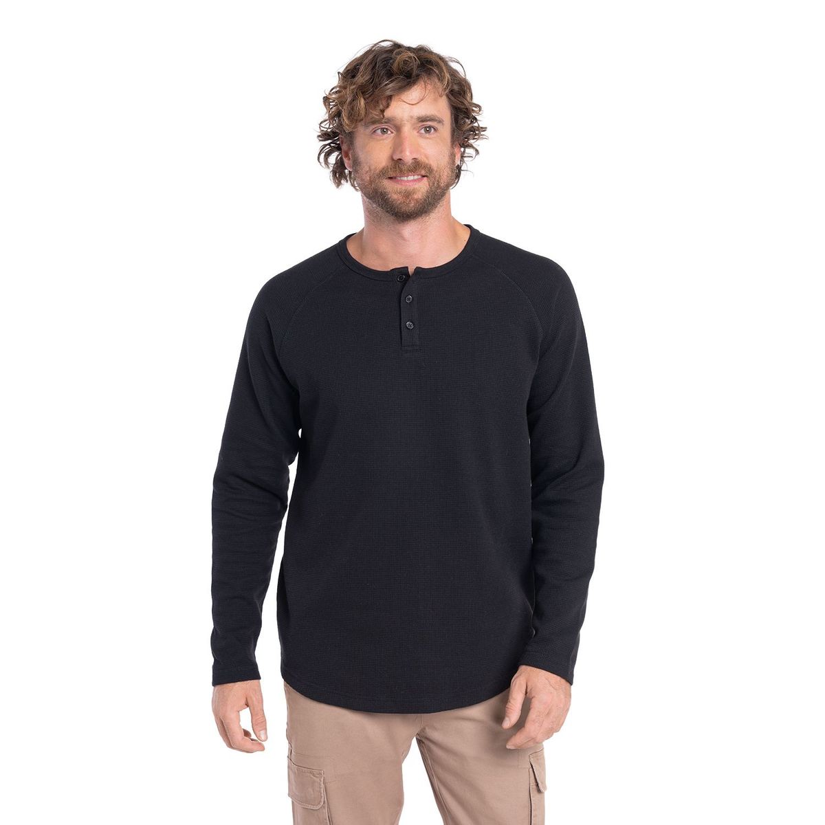 POTROS - POLERA MANGA LARGA WAFFLE BURGOS