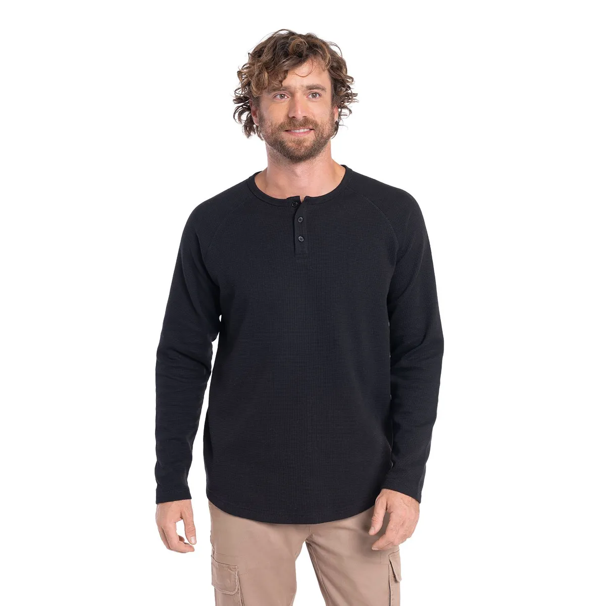 POTROS - POLERA MANGA LARGA WAFFLE BURGOS