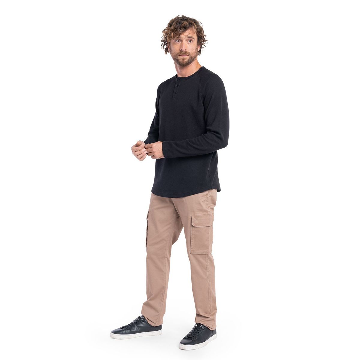 POTROS - POLERA MANGA LARGA WAFFLE BURGOS