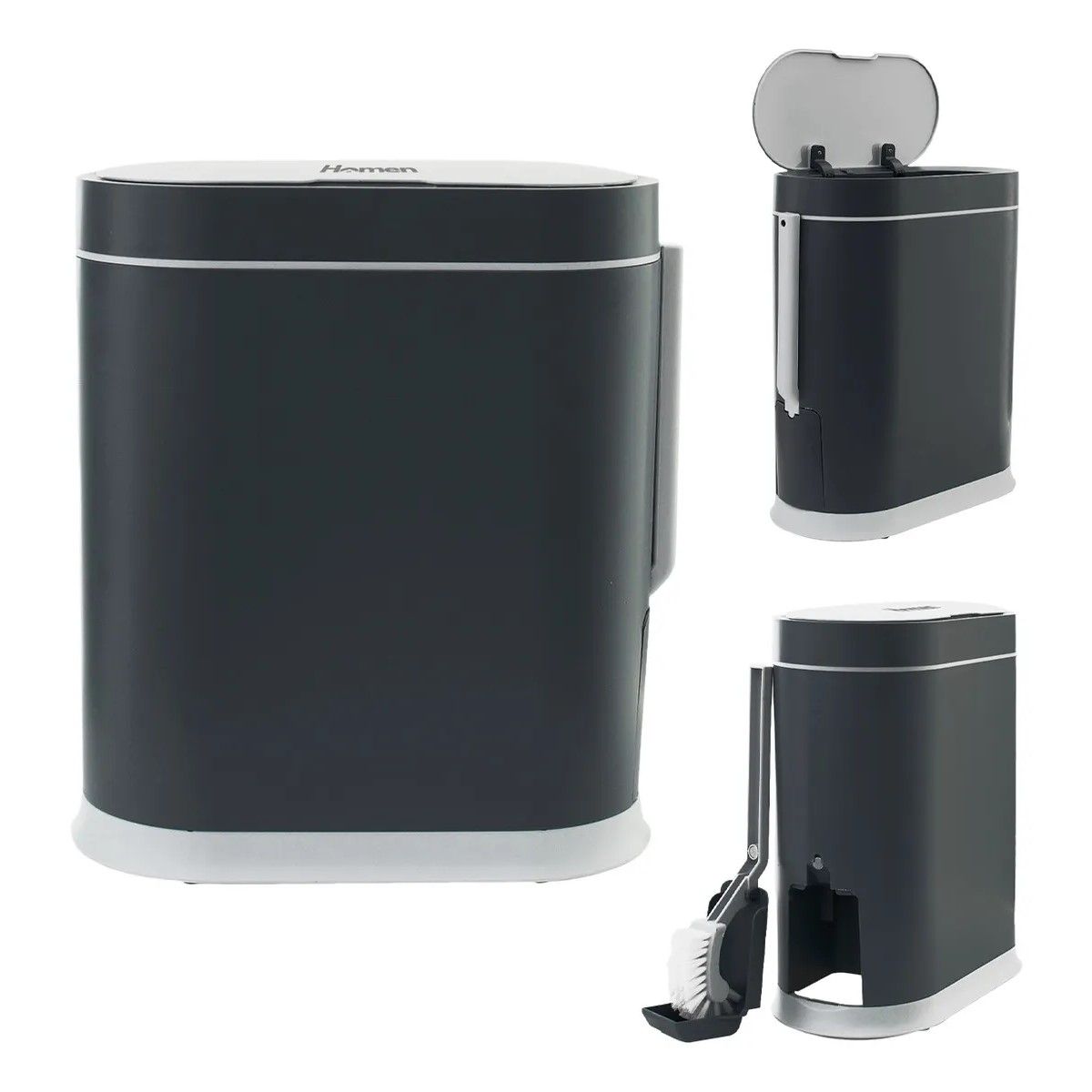 GENERICO - Basurero MOPA BASURERO gris oscuro BELUG