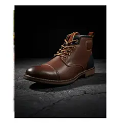 APOSTOL - Botas botin para hombre casual de cuero