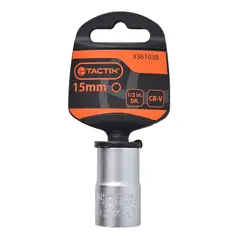 TACTIX - DADO METRICO TOMA 1/2 HEXAGONO DE 15 MM