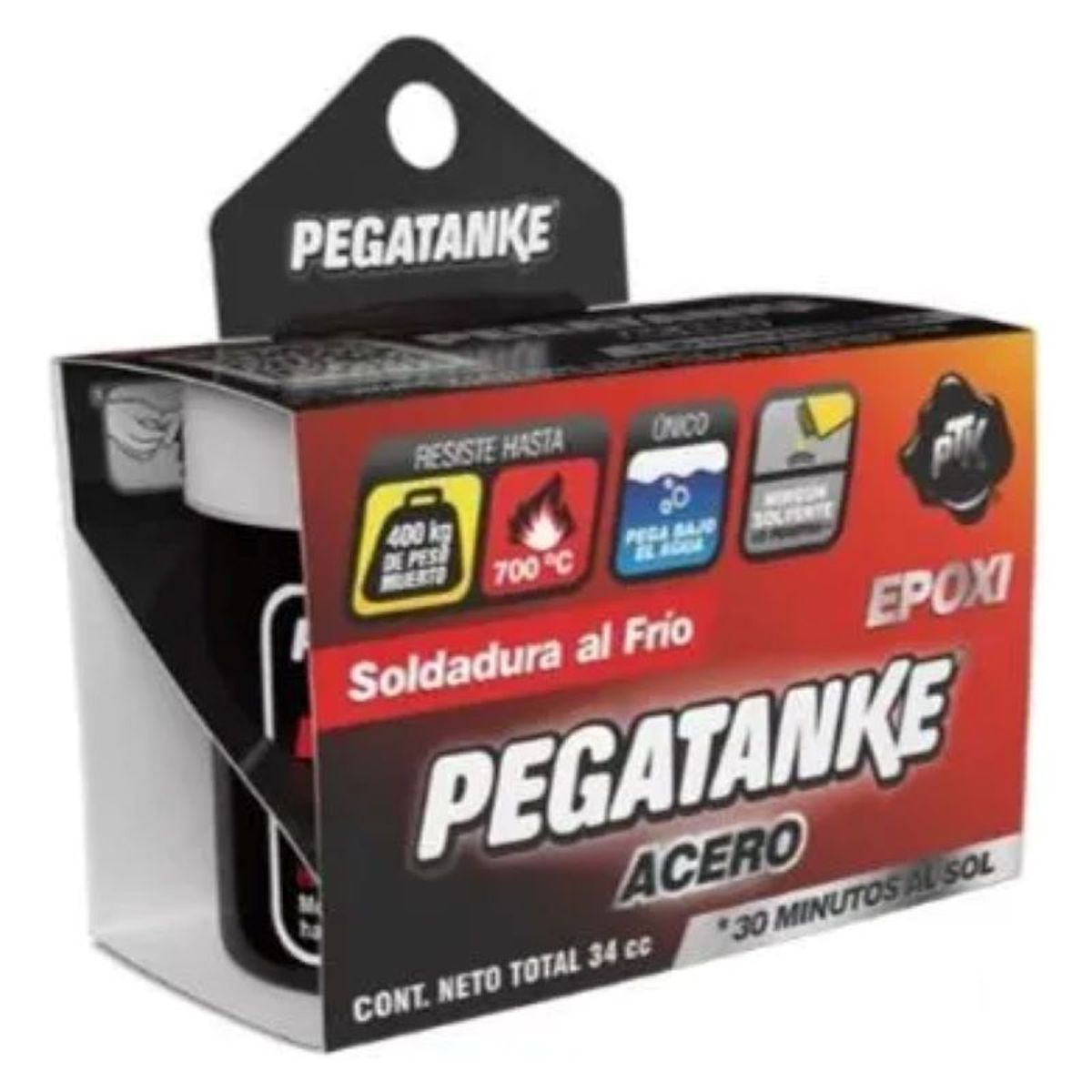 PEGATANKE - Pegamento Líquido Pegatanke Epoxy Acero Reparación Metales