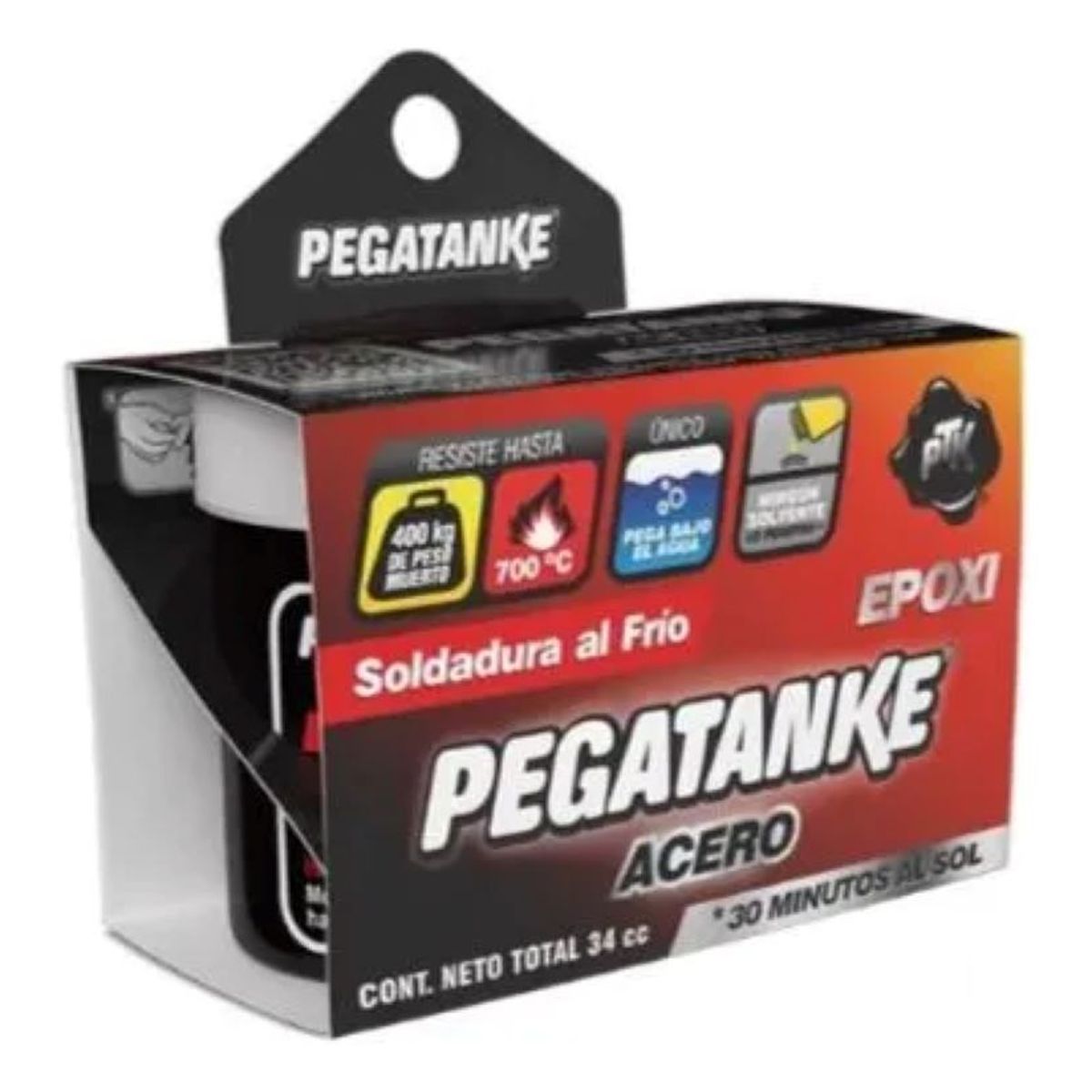 PEGATANKE - Pegamento Líquido Pegatanke Epoxy Acero Reparación Metales
