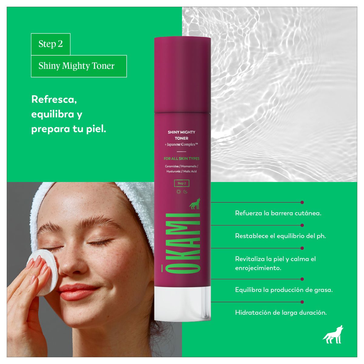 OKAMI - SHINY MIGHTY TONER 120 ML