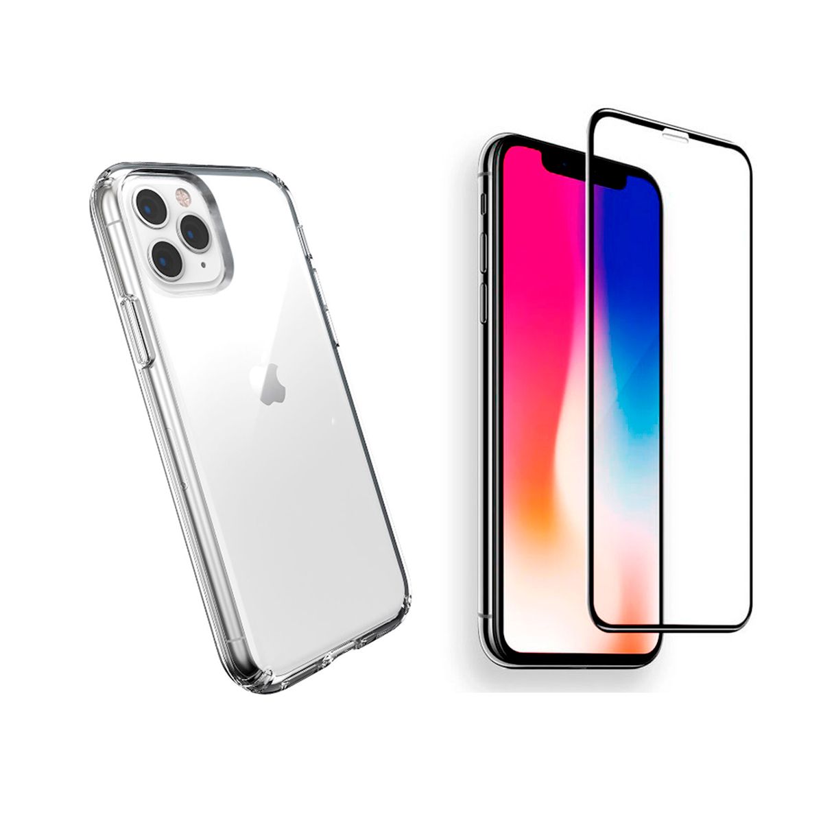 JOIGO - Pack Carcasa Para iPhone 13 Pro Max Transparente + Lamina