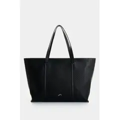 VELEZ - Vélez Cartera Bolso Cuero Grabado Mujer Nectaria Negro