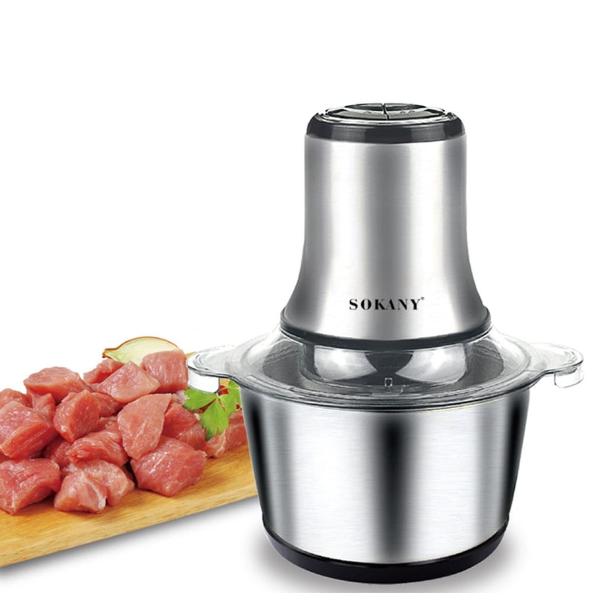 GENERICO - Picadora de verduras eléctrica procesador de alimentos 2 litros SK-7002a