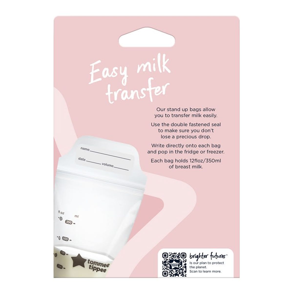 TOMMEE TIPPEE - BOLSA CONTENEDORA DE LECHE MATERNA 36 UNIDADES MADE FOR ME