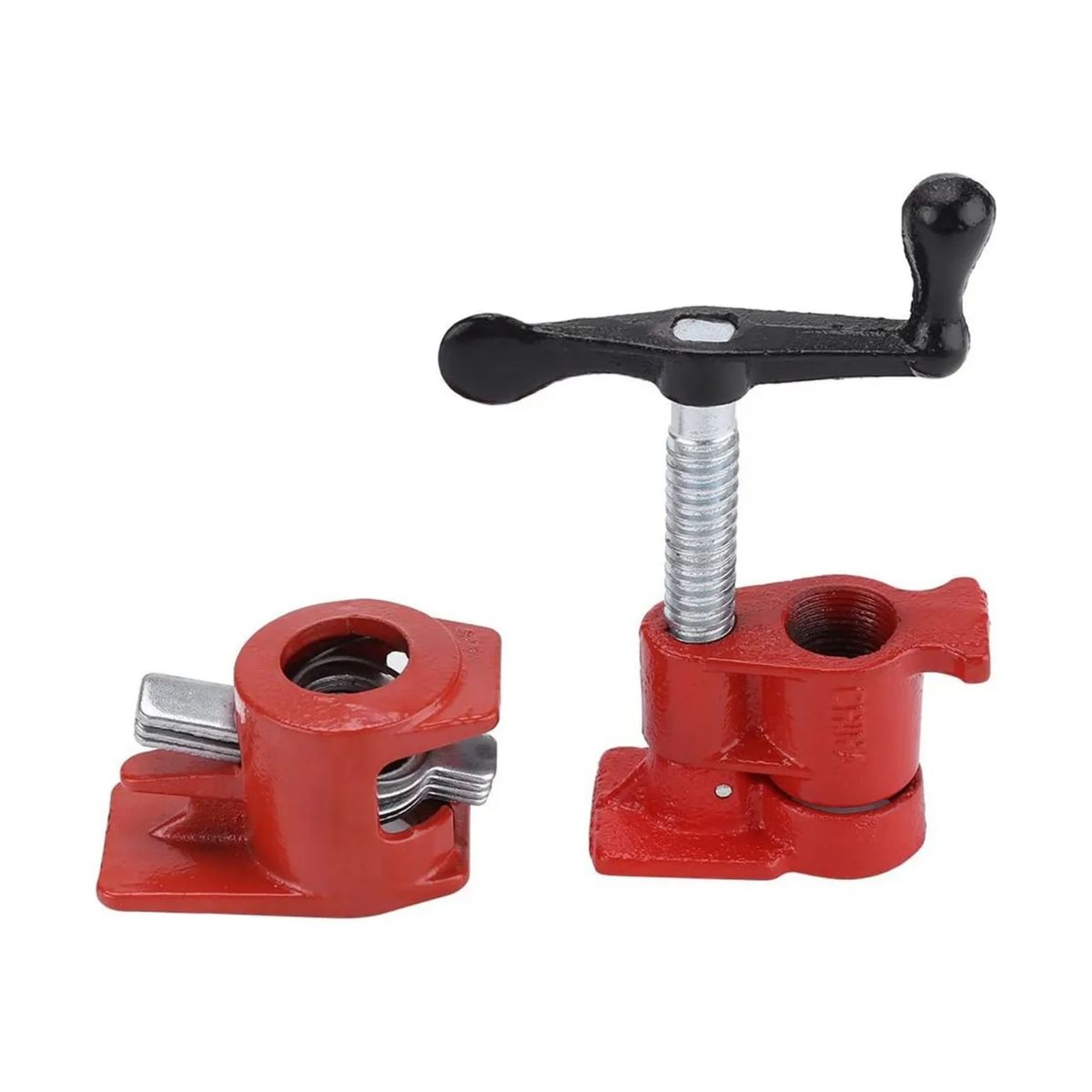 IMPORTCLICK - Prensa Ajustable Tipo Pony Tubo Carpintero Profesional 12,5x10,5 CM Rojo