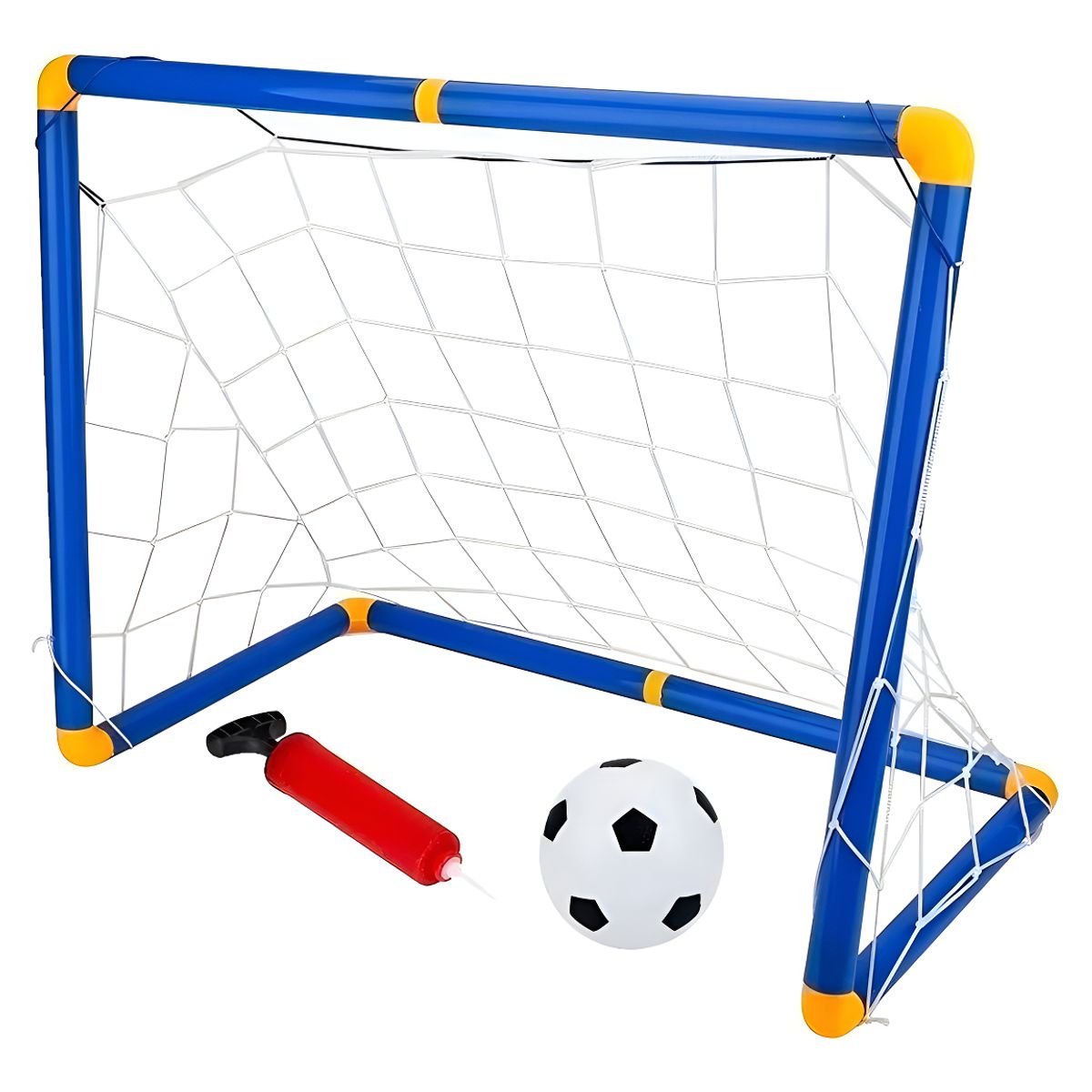 GENERICO - Mini Porteria Arco Futbol Pvc Con Malla Inflador Balón