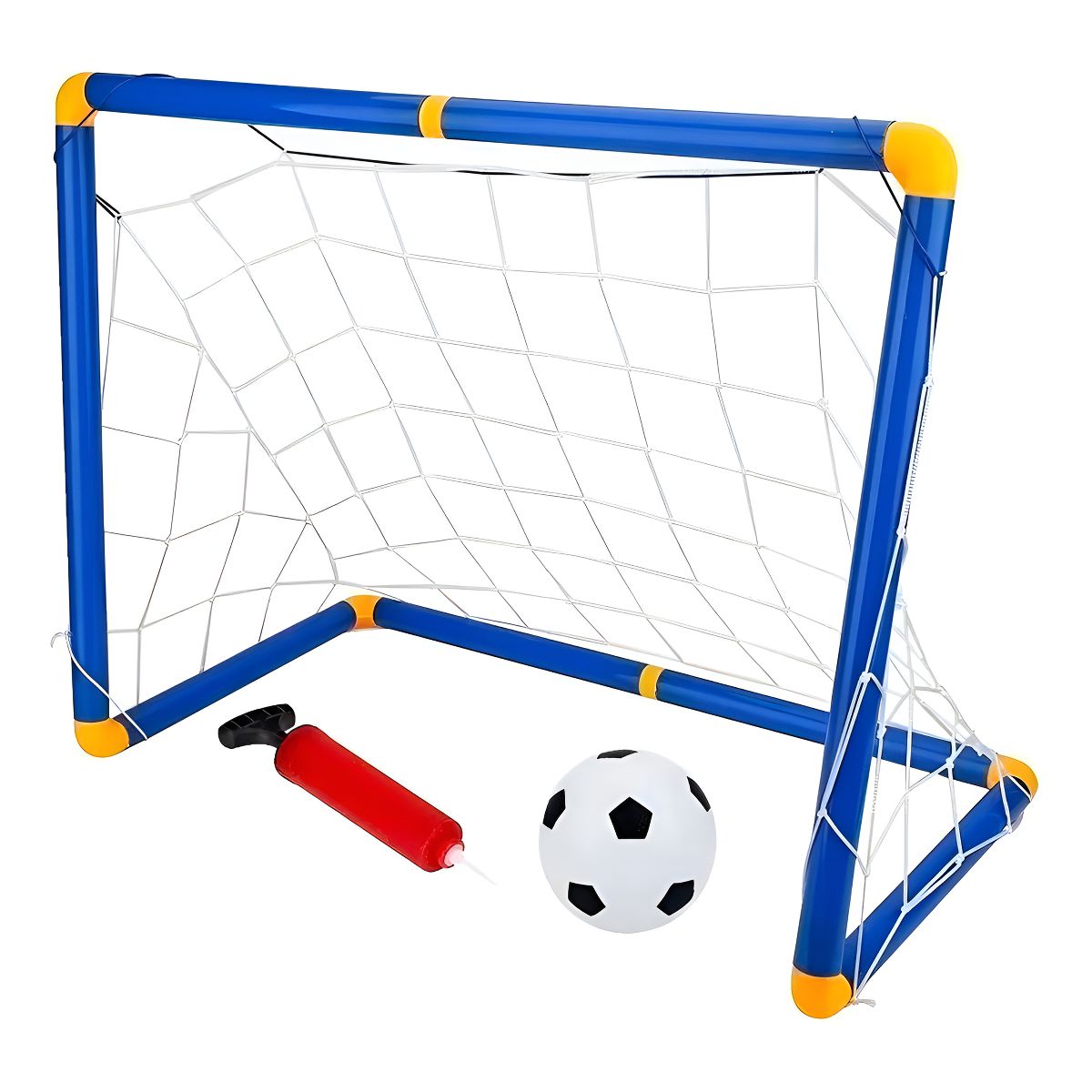 GENERICO - Mini Porteria Arco Futbol Pvc Con Malla Inflador Balón