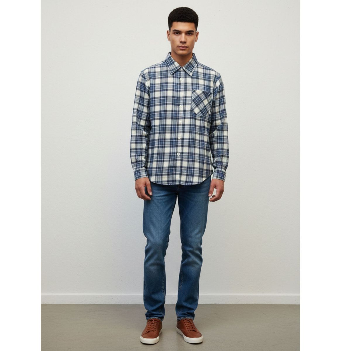 LIKE SHOP - Camisa Leñadora A Cuadros Hombre Juvenil Invierno A1770