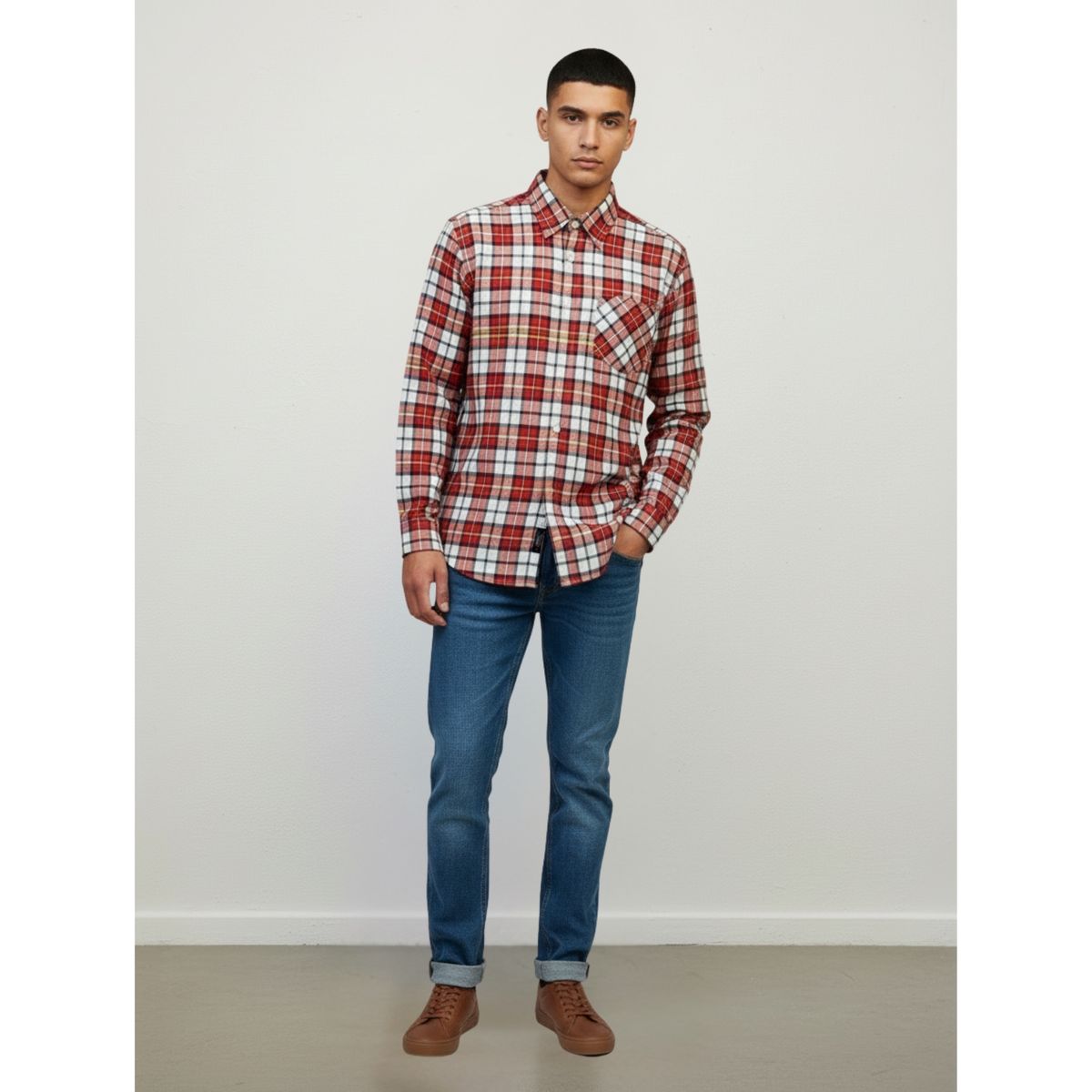 LIKE SHOP - Camisa Leñadora A Cuadros Hombre Juvenil Invierno A1770