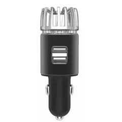 GENERICO - Purificador Ionizador para Auto con Doble Cargador USB