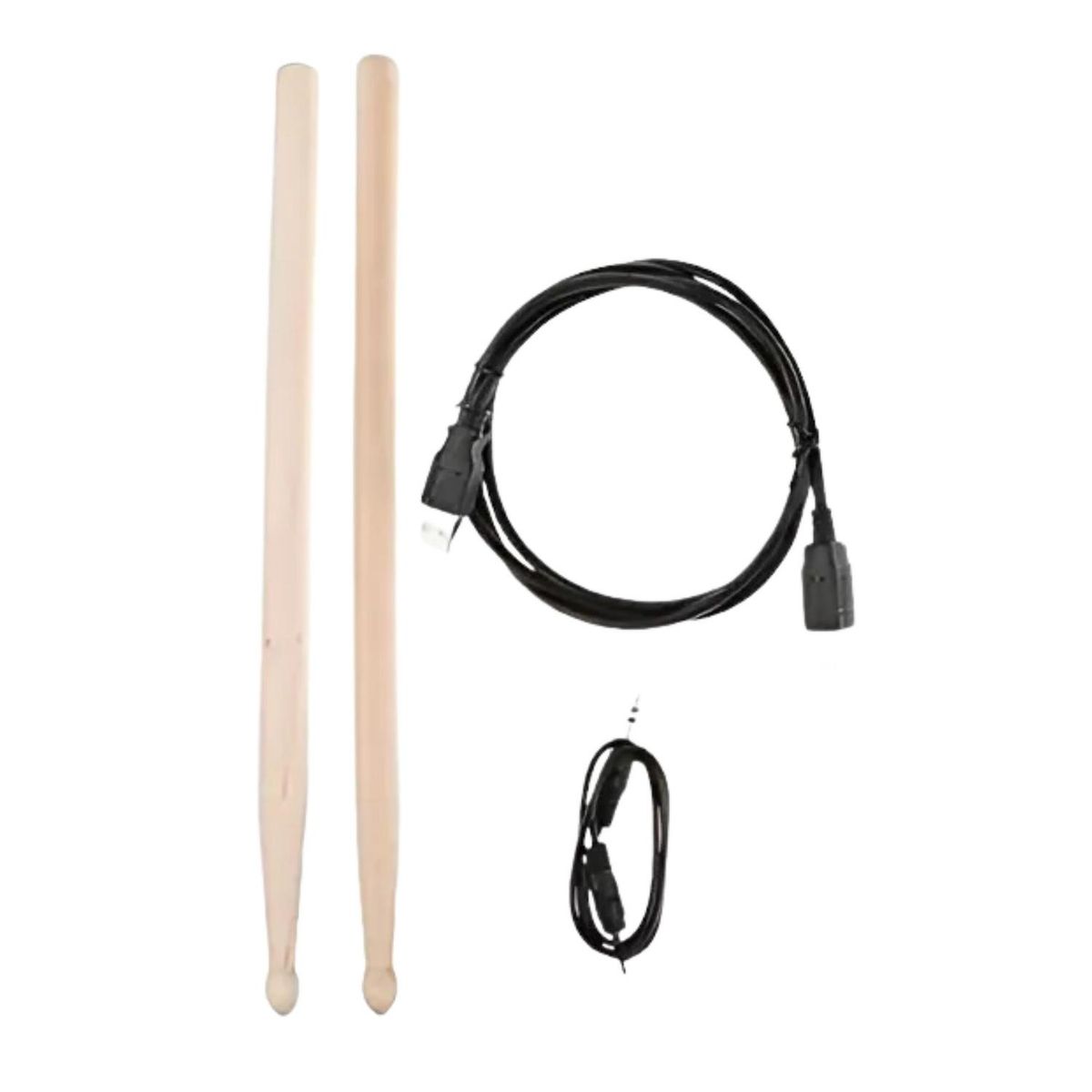 IMPORTCLICK - Tambor Electrónico Portátil Digital 7 Pad 2 Pedales Negro