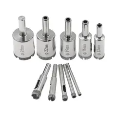 IMPORTCLICK - Kit 10 Piezas Brocas Copa Cerámicos Mármol Vidrio Piedra