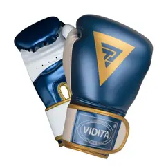 IMPORTCLICK - Guantes Boxeo Profesonal Vidita Velcro 12 Onzas Azul