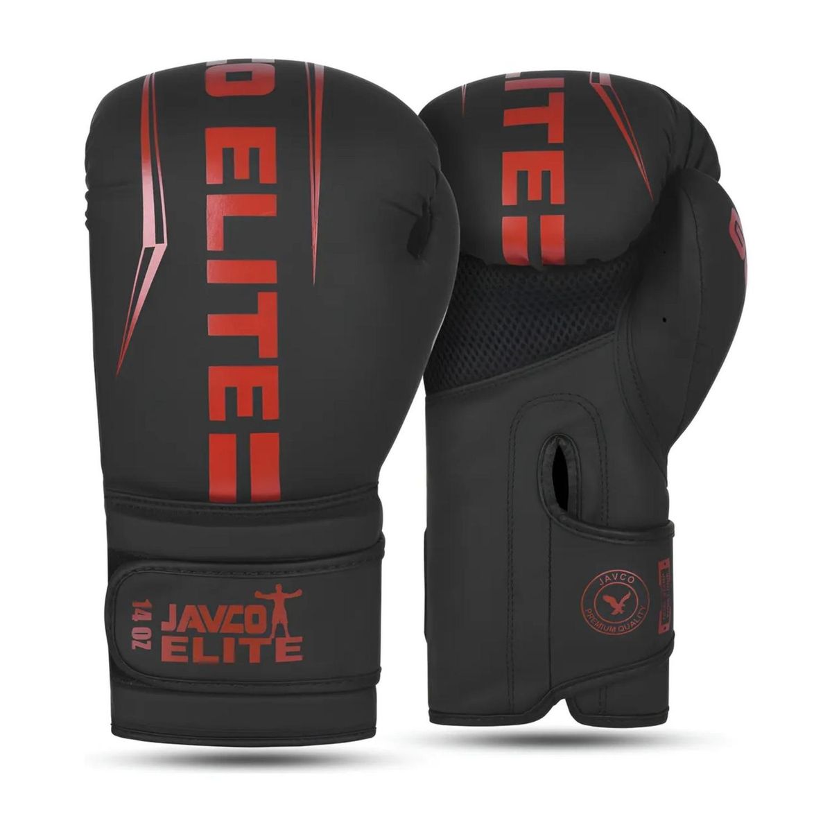 IMPORTCLICK - Guantes Artes Marciales Boxeo 14 Onzas Negro Rojo
