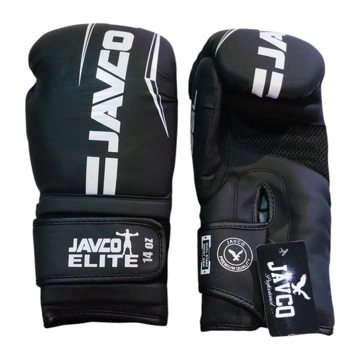 IMPORTCLICK - Guantes Artes Marciales Boxeo Muay Thai 14 Onzas Negro Blanco