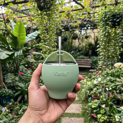 KEEP - Mate Con Bombilla Mate Acero Inoxidable Mate 230ml Mate Verde