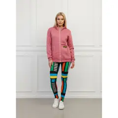 LIKE SHOP - Polerón Mujer Invierno Forro Polar Elasticado Cierre Cuello Alto A1719