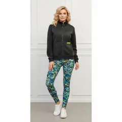 LIKE SHOP - Polerón Mujer Invierno Forro Polar Elasticado Cierre Cuello Alto A1719