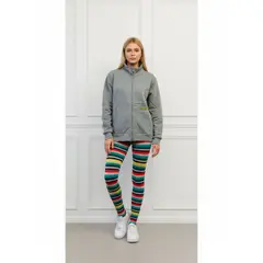 LIKE SHOP - Polerón Mujer Invierno Forro Polar Elasticado Cierre Cuello Alto A1719