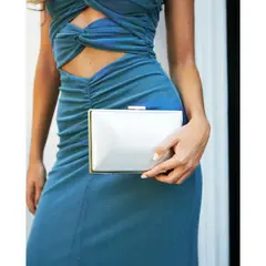 MI PLACARD - Clutch Amparo Plateado