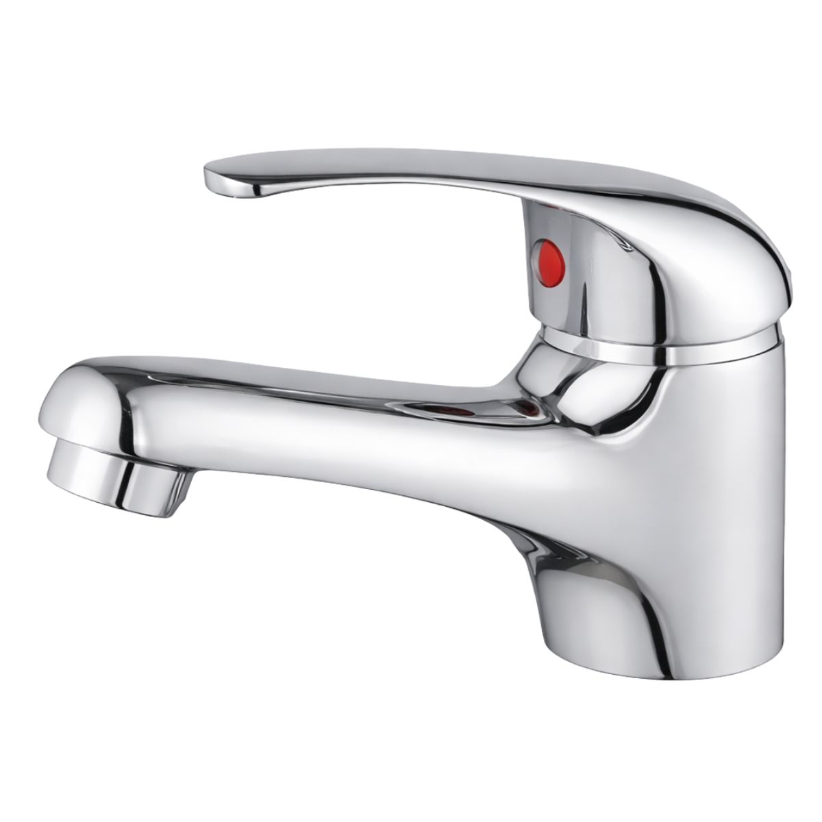 GENERICO - Llave Monomando Para Lavamanos Plateada Pequeña