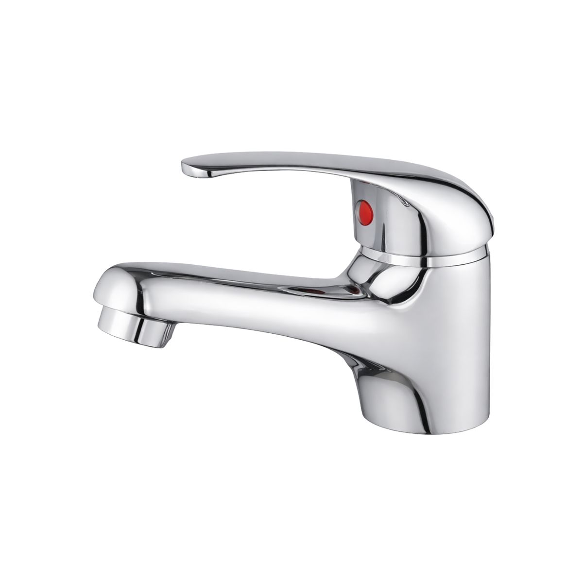 GENERICO - Llave Monomando Para Lavamanos Plateada Pequeña