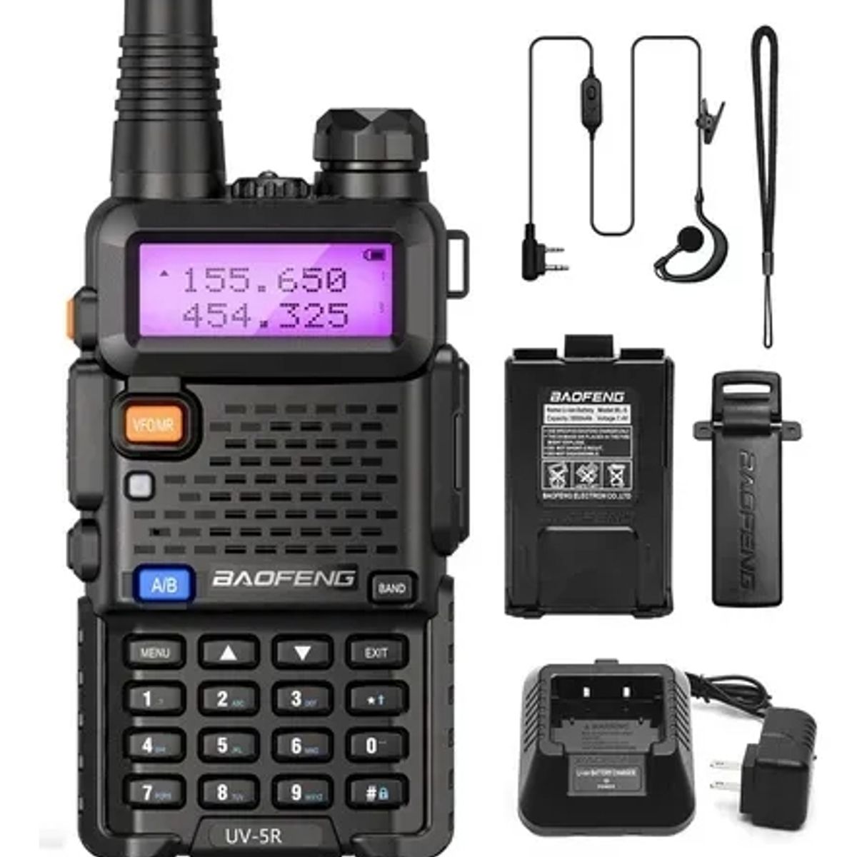 BAOFENG - Walkie Talkie Bf Uv-5r Radio Transmisor Doble Banda 136-174mhz 400-520mhz FIGOIMPORT