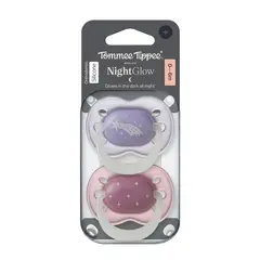 TOMMEE TIPPEE - Chupete Nightglow 0-6M Ortodóntico Silicona