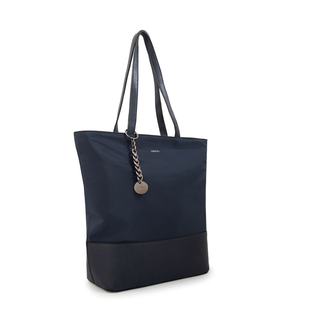AMPHORA - Cartera tote shopping patricia grande azul oscuro