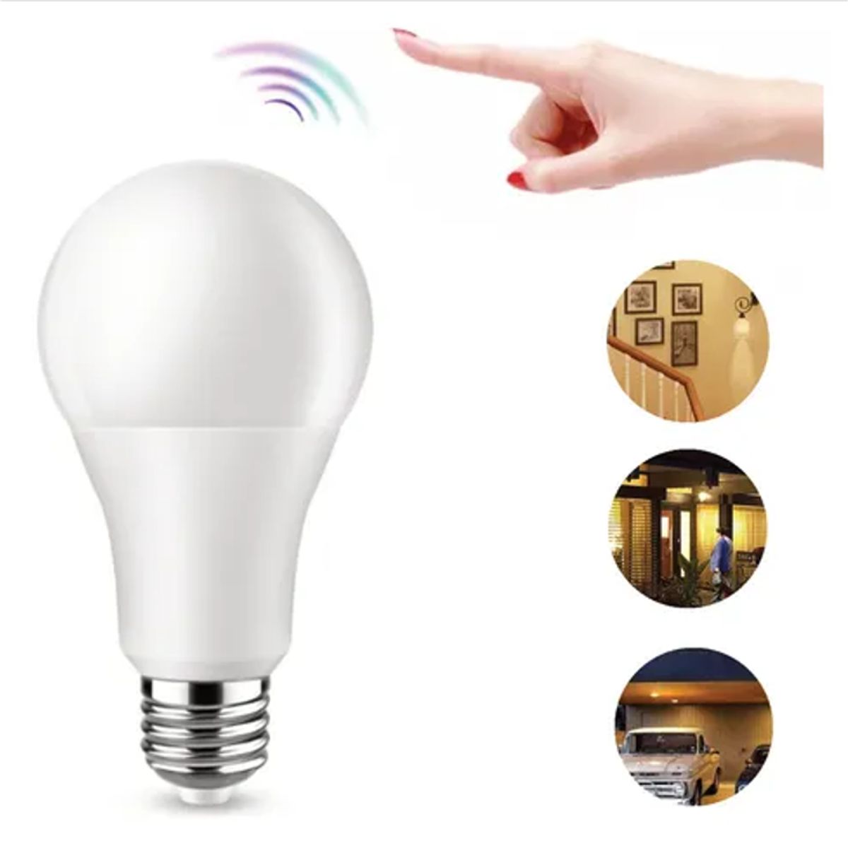 AVC Y VELL MAX - Ampolleta Led Con Sensor De Movimiento 9W 6500K