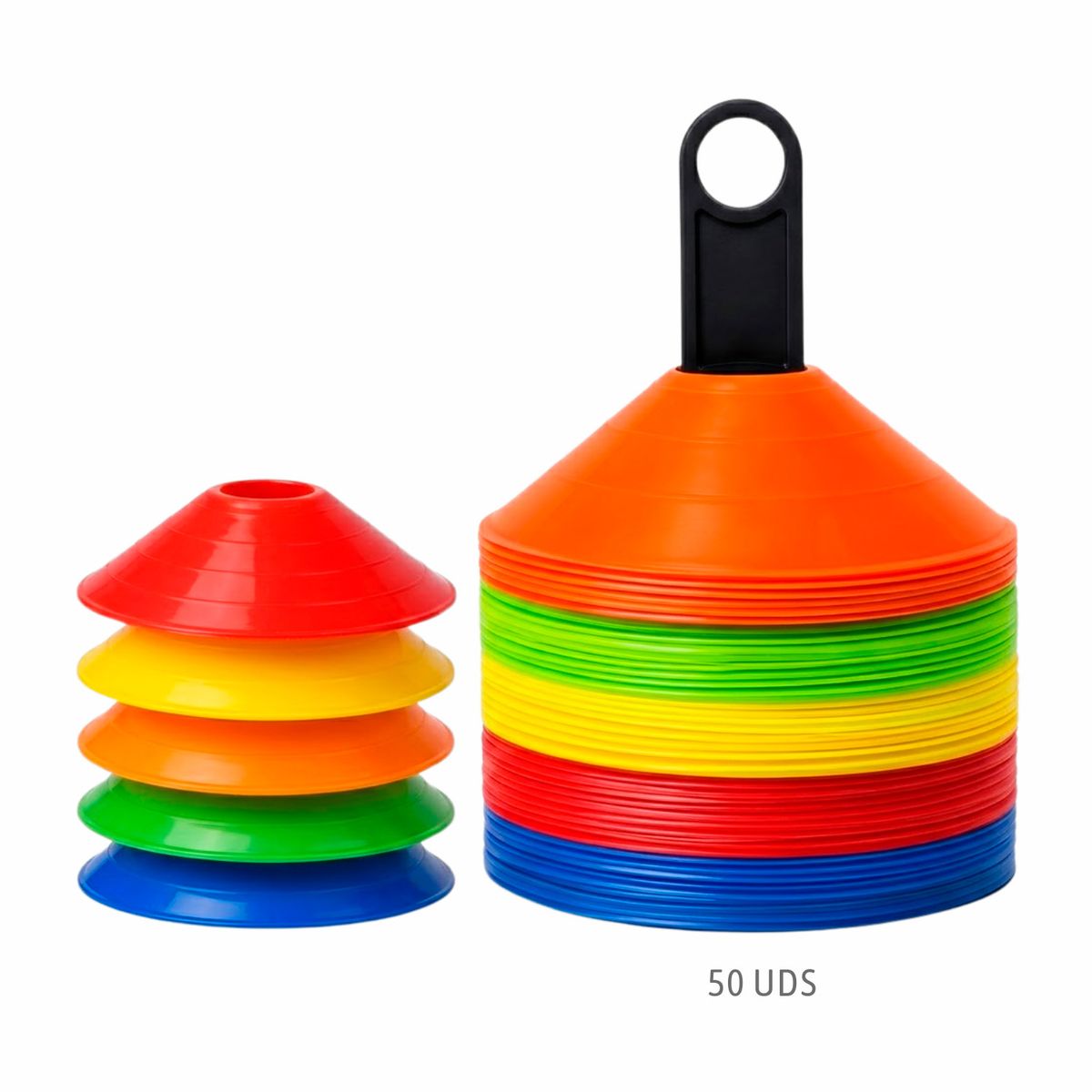 DALI - Conos para entrenamiento con Base y Bolsa 50 und.