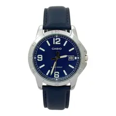 CASIO - Reloj Pulsera MTP-V004L-2B Con Correa De Cuero Color azul