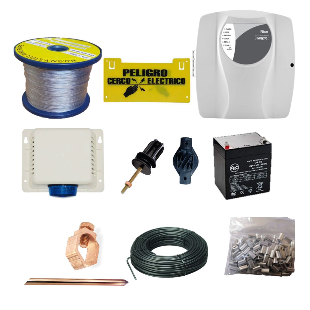 NICE - Kit Para Cerco Electrico Genno Nice 40 M