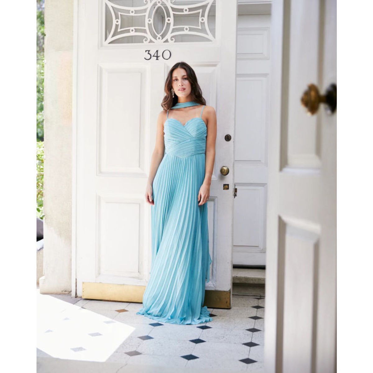 MI PLACARD - Vestido Largo de Fiesta Milagros Celeste