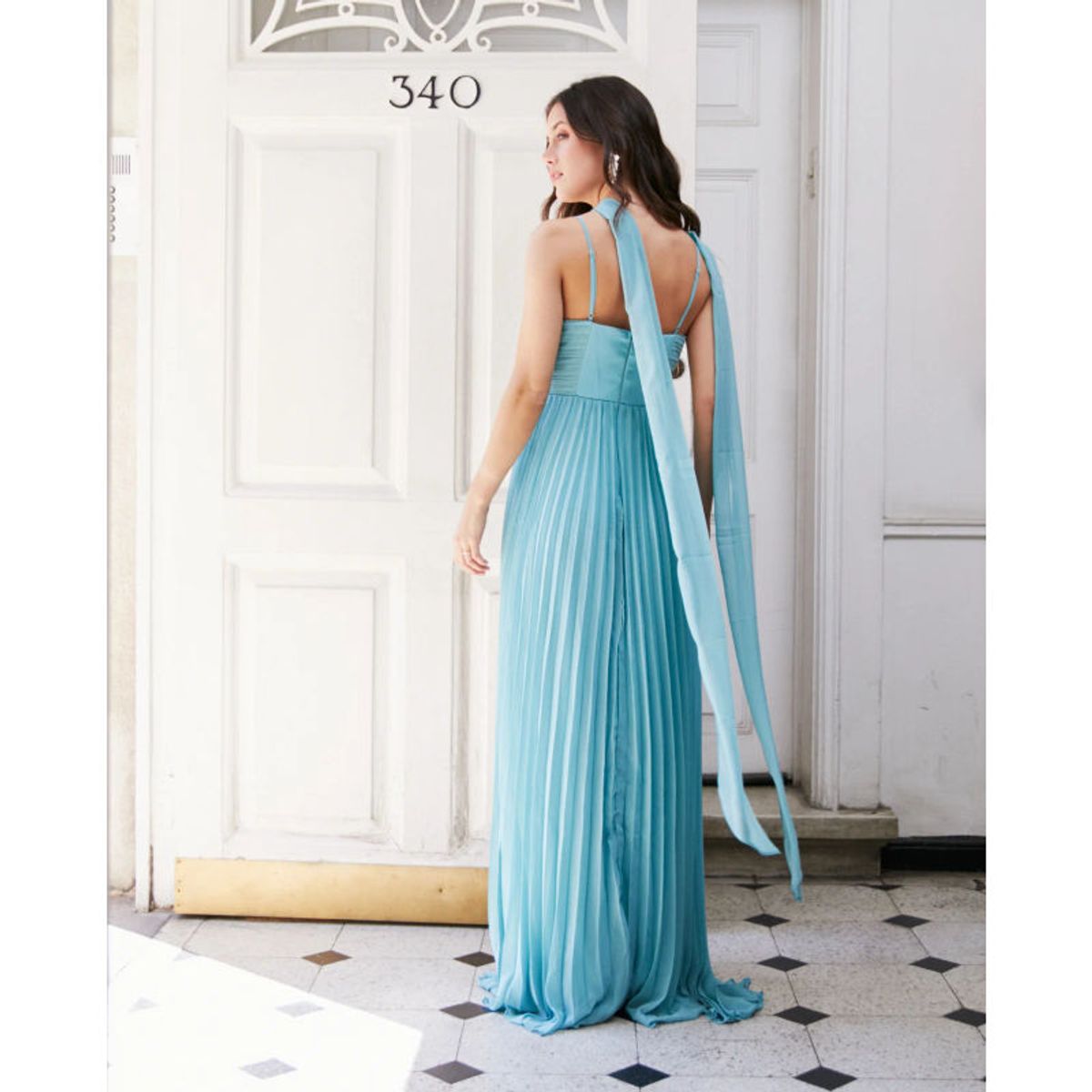 MI PLACARD - Vestido Largo de Fiesta Milagros Celeste