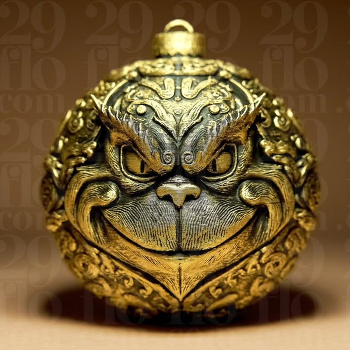 GENERICO - Bola Navidad - Figura de Navidad en Dorado