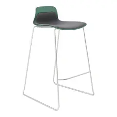 TENDENCIA HOME - Taburete modelo Staryo color verde 76 cm alto asiento