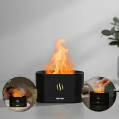 GENERICO - Humidificador de aromas con efecto de llama LED