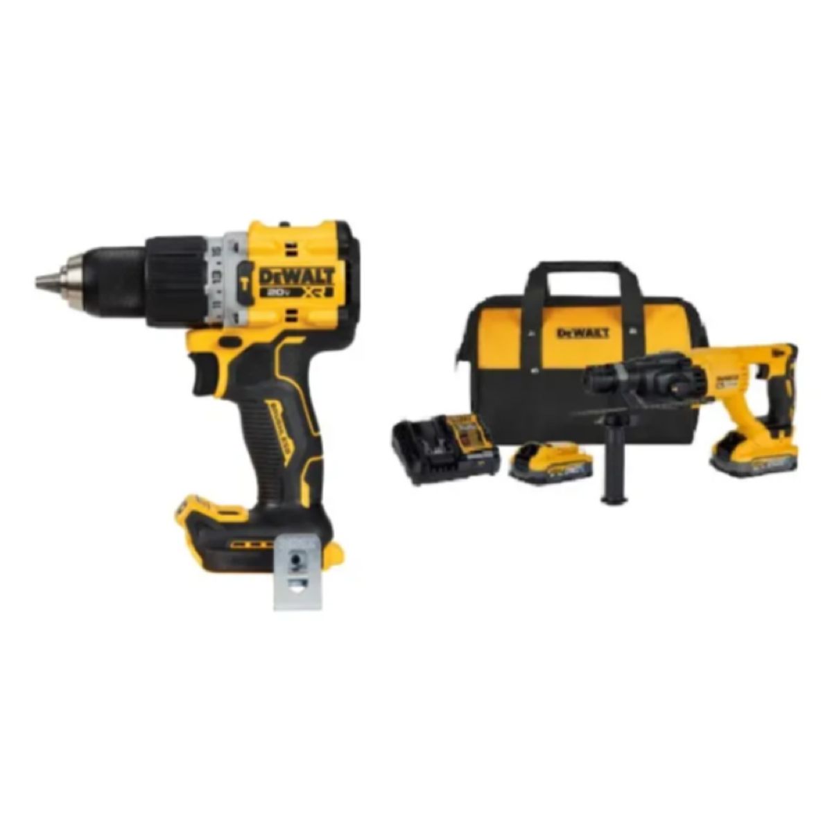 DEWALT - Kit Dewalt Rotomdch133h2 + Talperdcd805bxr +2bat40+bolso.