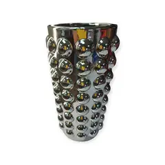 GENERICO - JARRON DE CERAMICA CON BURBUJAS FLORERO DECORATIVO