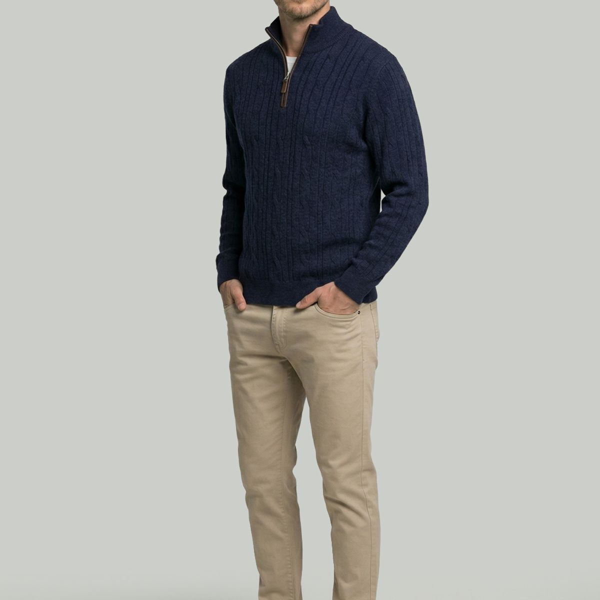 NEW MAN - Sweater Colchester Navy New Man