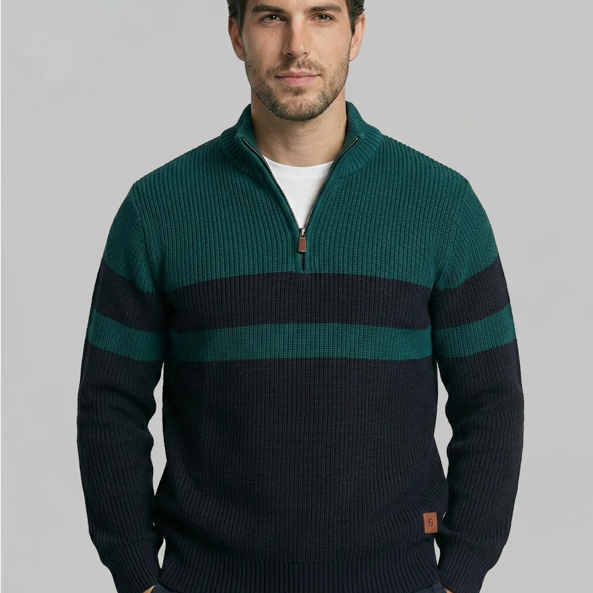 FEROUCH - Sweater Brownsville Dk  Green Ferouch