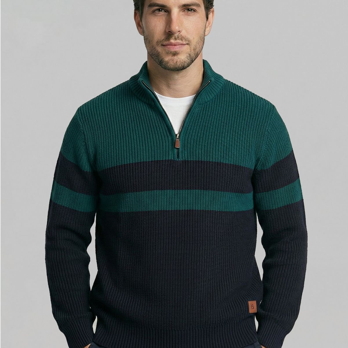 FEROUCH - Sweater Brownsville Dk  Green Ferouch