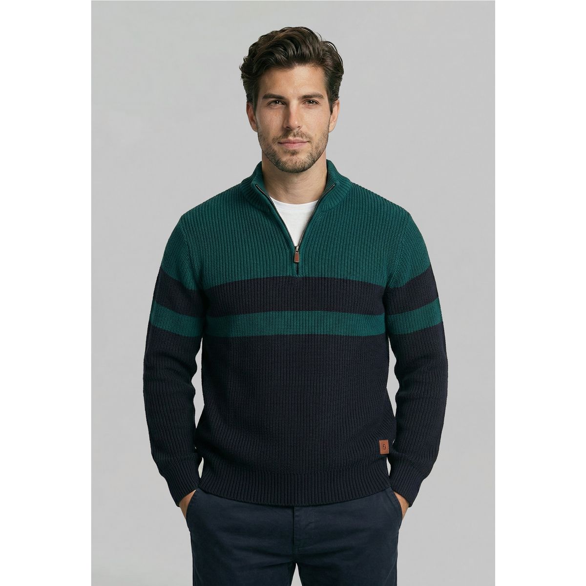 FEROUCH - Sweater Brownsville Dk  Green Ferouch