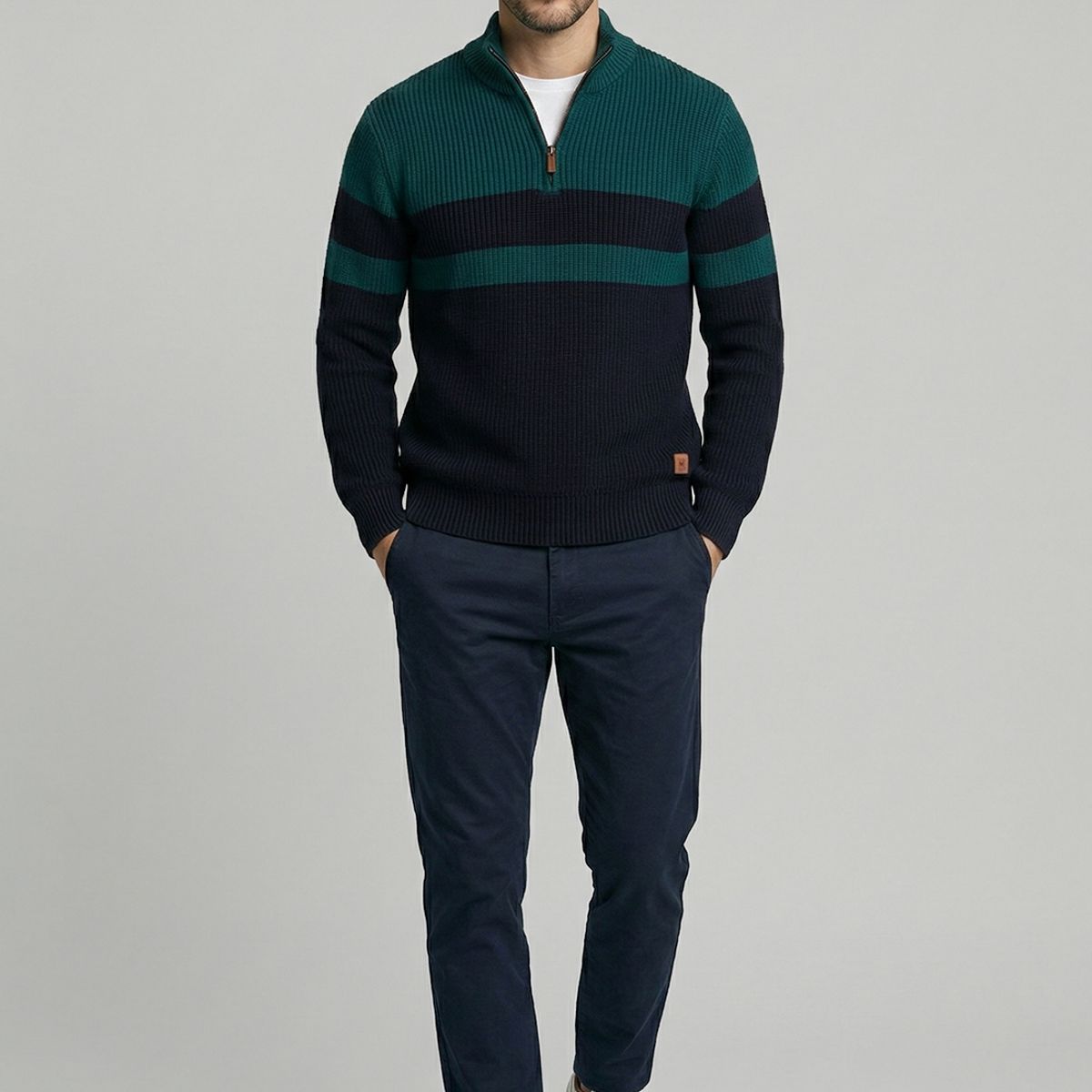FEROUCH - Sweater Brownsville Dk  Green Ferouch